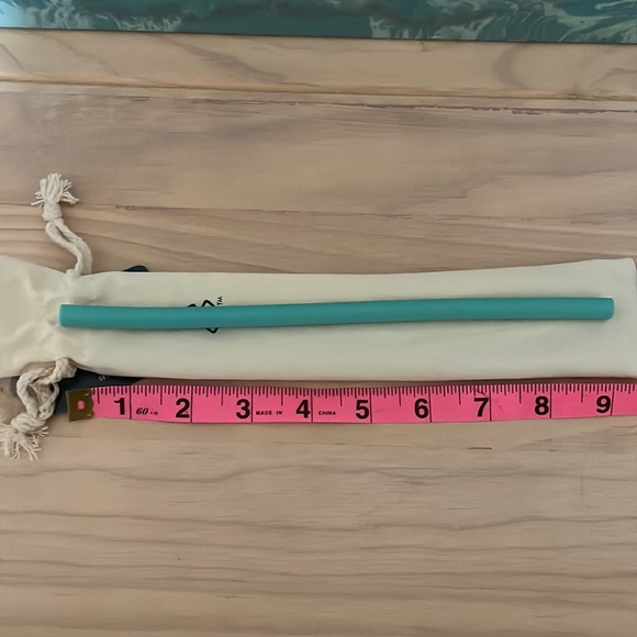 GROVE reusable silicone straws set of 4 with cleaning brush NEW - Picture 9 of 9